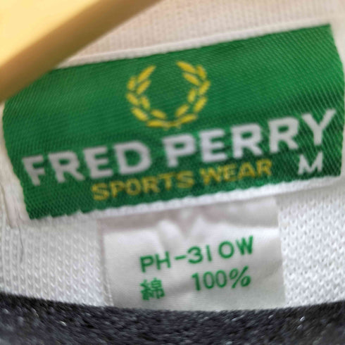 フレッドペリー FRED PERRY SPORTSWEAR 刺繍ロゴ ポロシャツ レディース M