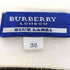 バーバリーブルーレーベル BURBERRY BLUE LABEL ワンポイント ボーダー レースアップ ニットポロ レディース JPN:38