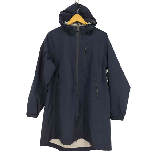 ワークマン WORKMAN 防水ジップ ダブルジップ 高撥水 フーデッド ロング レインコート マウンテン ジャケット レディース JPN:L
