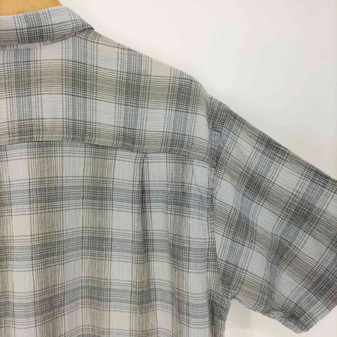 パタゴニア patagonia 02SS ORGANIC COTTON オーガニックコットン ロゴ ピスタグ S/S チェック シャツ メンズ import:M