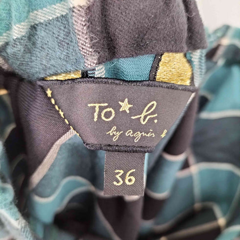 トゥービーバイアニエスベー To b. by agnes b. WR62 JUPE プレイドバイアスフレアスカート レディース 36