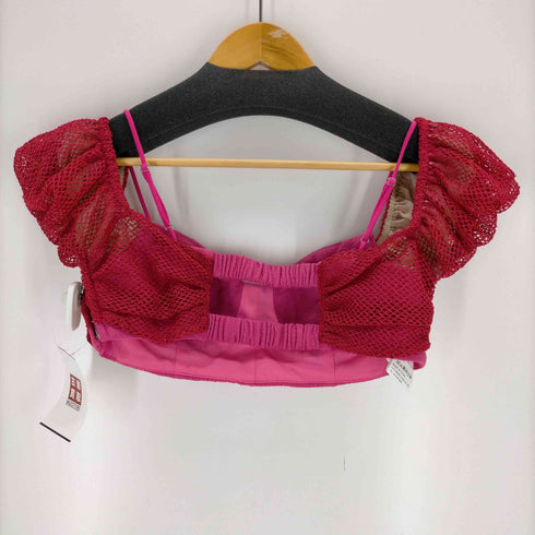 メゾンスペシャル MAISON SPECIAL 2way slab mesh Layered Bustier Tops レディース FREE