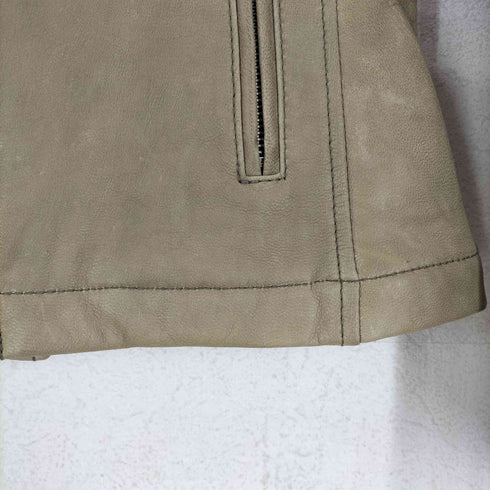 キャサリンハムネットロンドン KATHARINE HAMNETT LONDON BLOUSON ゴートスキン フードギミック レザーパーカー レディース FREE