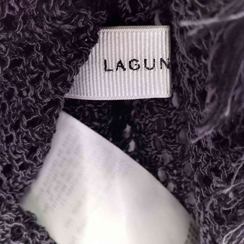 ラグナムーン LAGUNAMOON メッシュフリンジニットワンピース レディース JPN:S