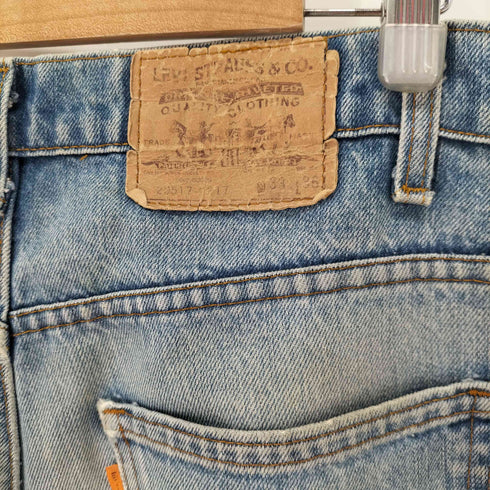 リーバイス Levis 80S USA製 talonジップ オレンジタブ ボタン裏532 517 ブーツカットデニムパンツ メンズ 33/36