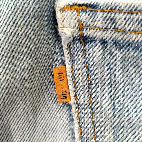 リーバイス Levis 80S USA製 talonジップ オレンジタブ ボタン裏532 517 ブーツカットデニムパンツ メンズ 33/36