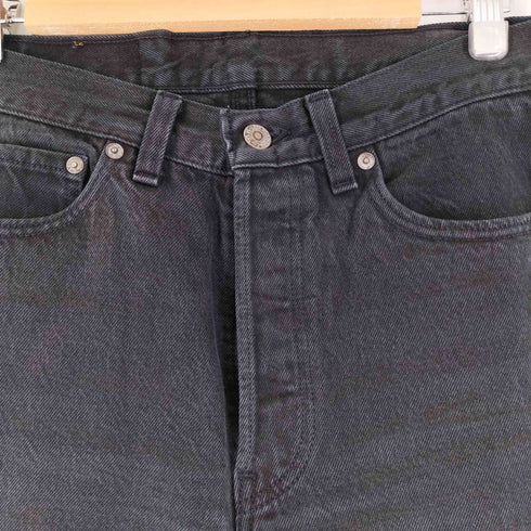 リーバイス Levis 93年製造 USA製 501 後染め ボタンフライ ブラックデニムパンツ メンズ 29X34