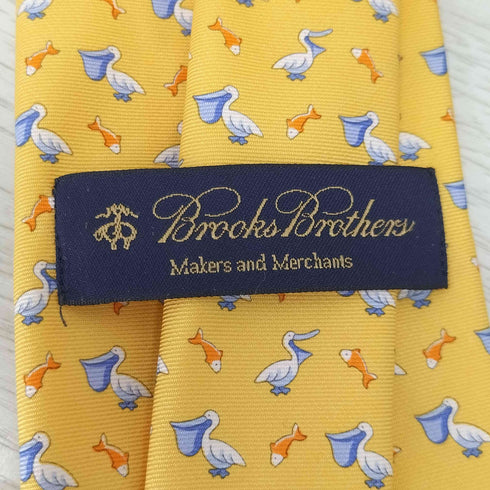 ブルックスブラザーズ BROOKS BROTHERS 総柄シルクネクタイ ペリカン メンズ