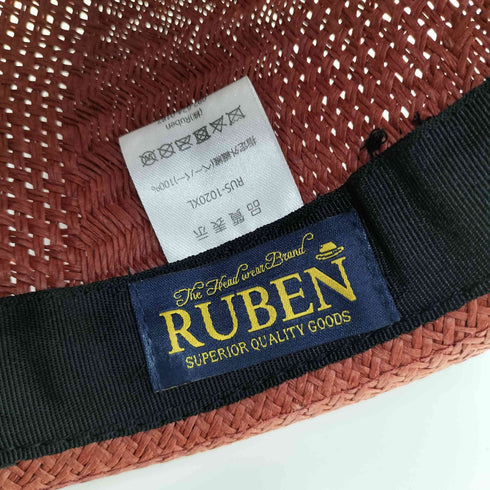 ルーベン RUBEN ペーパー ハット ストロー ハット ユニセックス メンズ