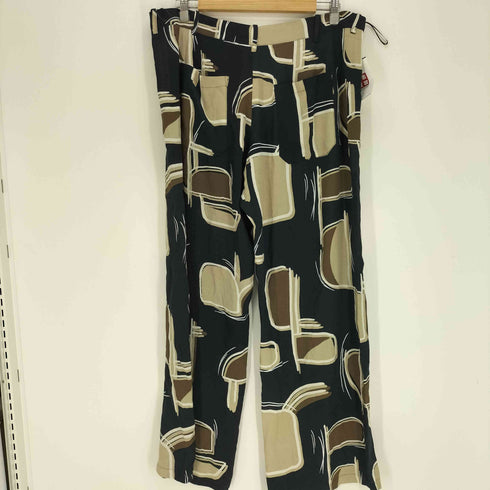 ザラ ZARA 総柄 シアー ワイド パンツ レディース XXL