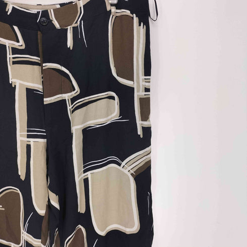 ザラ ZARA 総柄 シアー ワイド パンツ レディース XXL