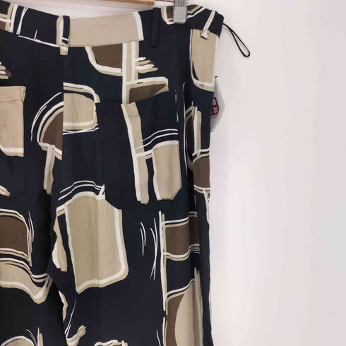 ザラ ZARA 総柄 シアー ワイド パンツ レディース XXL
