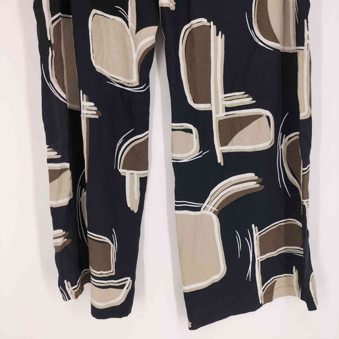 ザラ ZARA 総柄 シアー ワイド パンツ レディース XXL