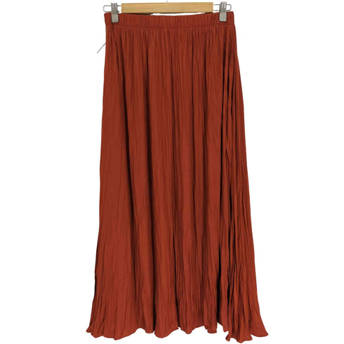 ザラ ZARA PLEATED MIDI SKIRT プリーツ ミディ スカート レディース M-L