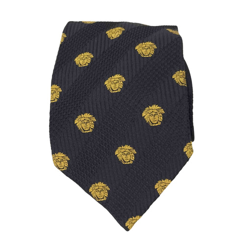 ジャンニヴェルサーチ GIANNI VERSACE イタリア製 総柄シルクネクタイ メンズ