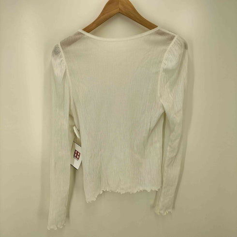 ノーブル Noble 22SS シアークレープジャージパフスリーブTシャツ レディース