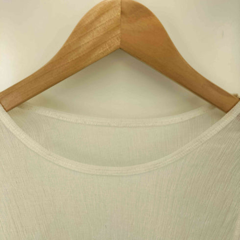 ノーブル Noble 22SS シアークレープジャージパフスリーブTシャツ レディース