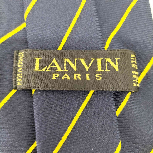 ランバン パリ LANVIN PARIS フランス製 ストライプ柄シルクネクタイ メンズ