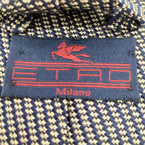 エトロミラノ ETRO MILANO イタリア製 総柄シルクネクタイ メンズ
