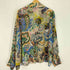 ザラ ZARA 花柄 総柄 シアー シャツ ブラウス レディース import:XL