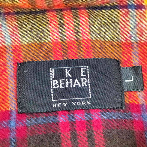 アイクベーハー IKE BEHAR チェック柄ボタンダウンネルシャツ メンズ JPN:L