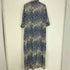 ザラ ZARA LONG PRINTED DRESS ロング プリント ドレス 総柄 シャツ ワンピース レディース import:XXL