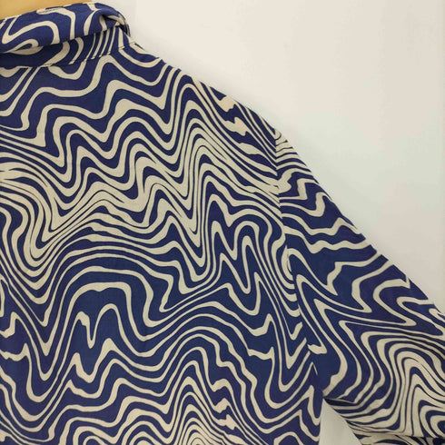 ザラ ZARA LONG PRINTED DRESS ロング プリント ドレス 総柄 シャツ ワンピース レディース import:XXL