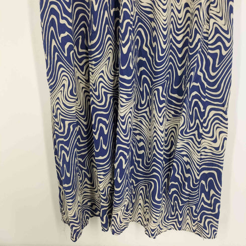 ザラ ZARA LONG PRINTED DRESS ロング プリント ドレス 総柄 シャツ ワンピース レディース import:XXL