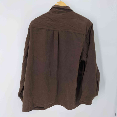 クラフトアンドバロー Croft&Barrow フェイクスエード ロングスリーブシャツ メンズ XXL