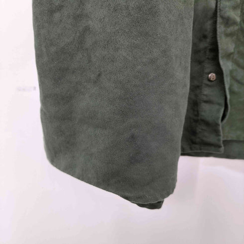 ジョージ GEORGE SUEDED スエード フラップポケット ロングスリーブシャツ メンズ import:XL
