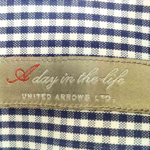 アデイインザライフユナイテッドアローズ A day in the life UNITED ARROWS ギンガムチェック ボタンダウンシャツ メンズ JPN:S