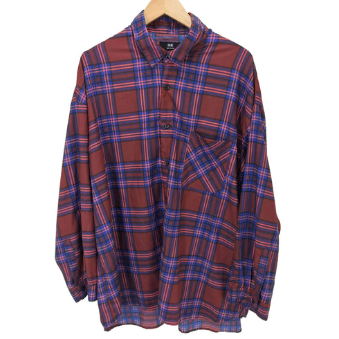 ハレ HARE ビッグ シルエット チェック L/S レギュラーカラー シャツ メンズ JPN:S