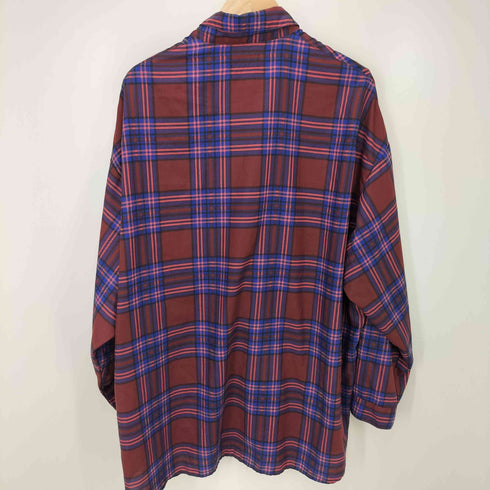 ハレ HARE ビッグ シルエット チェック L/S レギュラーカラー シャツ メンズ JPN:S