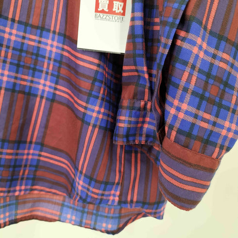 ハレ HARE ビッグ シルエット チェック L/S レギュラーカラー シャツ メンズ JPN:S