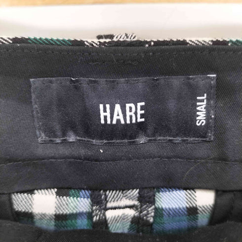 ハレ HARE チェック セミフレアパンツ メンズ JPN:S
