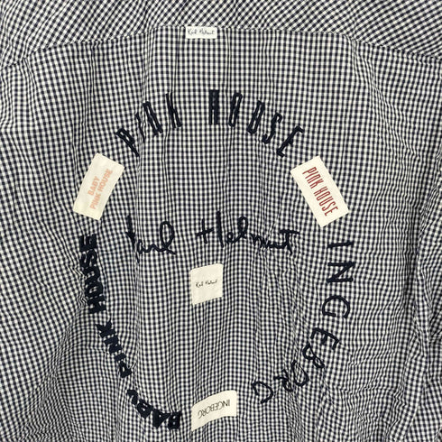 カールヘルム Karl Helmut パッチ ギンガムチェック オープンカラーシャツ レディース JPN:M