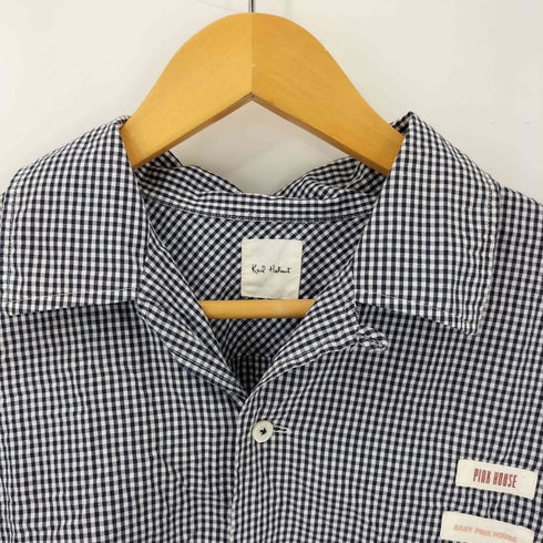 カールヘルム Karl Helmut パッチ ギンガムチェック オープンカラーシャツ レディース JPN:M