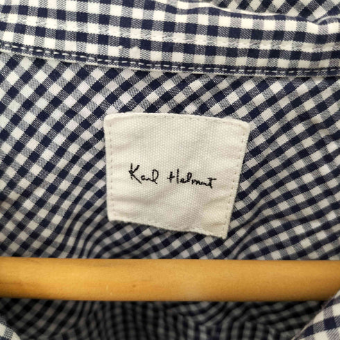カールヘルム Karl Helmut パッチ ギンガムチェック オープンカラーシャツ レディース JPN:M