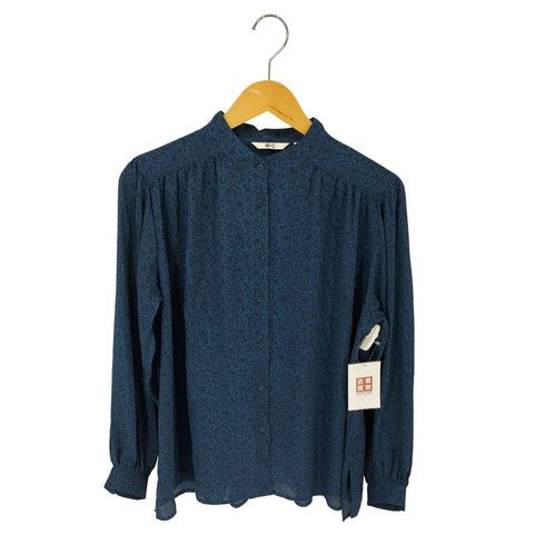 ユニクロシー UNIQLO:C 23AW ボリューム スリーブ プリントブラウス レディース JPN:M