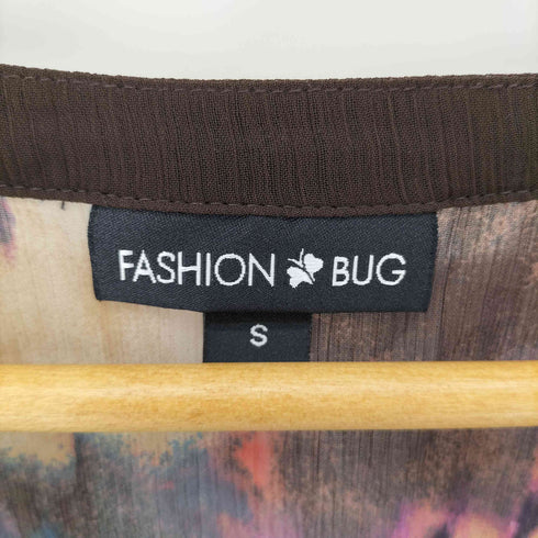 FASHION BUG 総柄 シースルー ブラウス レディース JPN:S