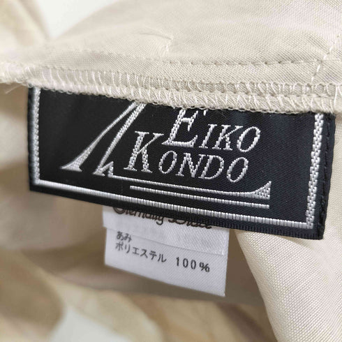 エイココンドウ Eiko Kondo 異素材 切り替え コットン ナイロン レース ロング ジレ レディース FREE