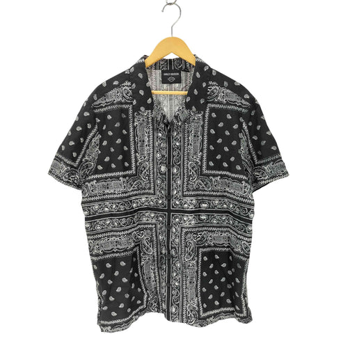 ハーレーダビッドソン HARLEY-DAVIDSON バンダナ柄シャツ メンズ JPN:L