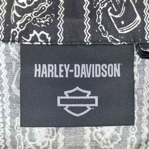 ハーレーダビッドソン HARLEY-DAVIDSON バンダナ柄シャツ メンズ JPN:L
