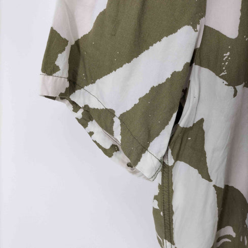 ヴォルコム VOLCOM レーヨン100% S/S 総柄オープンカラーシャツ メンズ import:L