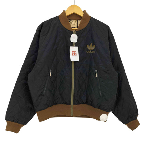 アディダス adidas 80-90s デサント製 リバーシブル キルティング ブルゾン メンズ M-L