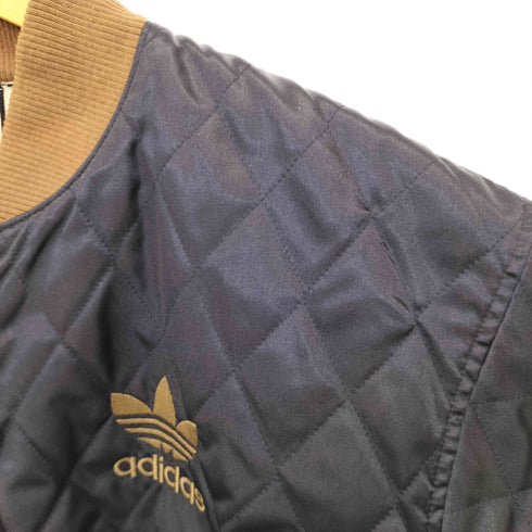 アディダス adidas 80-90s デサント製 リバーシブル キルティング ブルゾン メンズ M-L