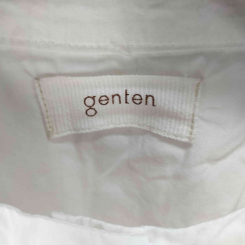 ゲンテン genten バンドカラー プルオーバーシャツ レディース JPN:38
