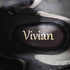 ヴィヴィアン vivian スクエアトゥベルトデザインニットブーツ レディース JPN:M