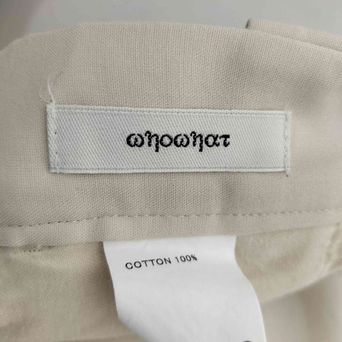 フーワット WhoWhat 2タック スラックス メンズ JPN:M