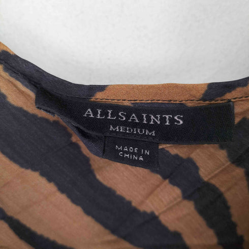 オールセインツ ALLSAINTS ゼブラ柄キャミワンピース レディース import:M
